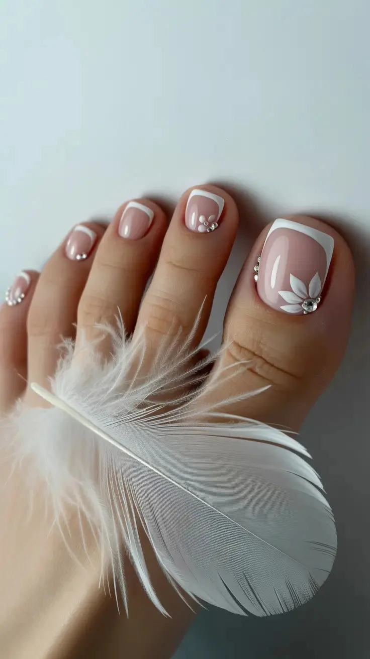 mẫu nail chân xinh