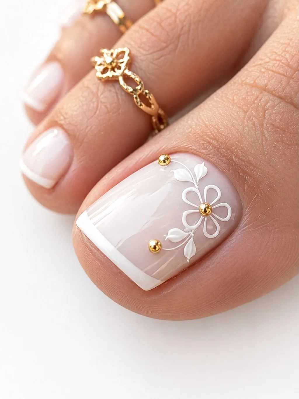 mẫu nail chân xinh