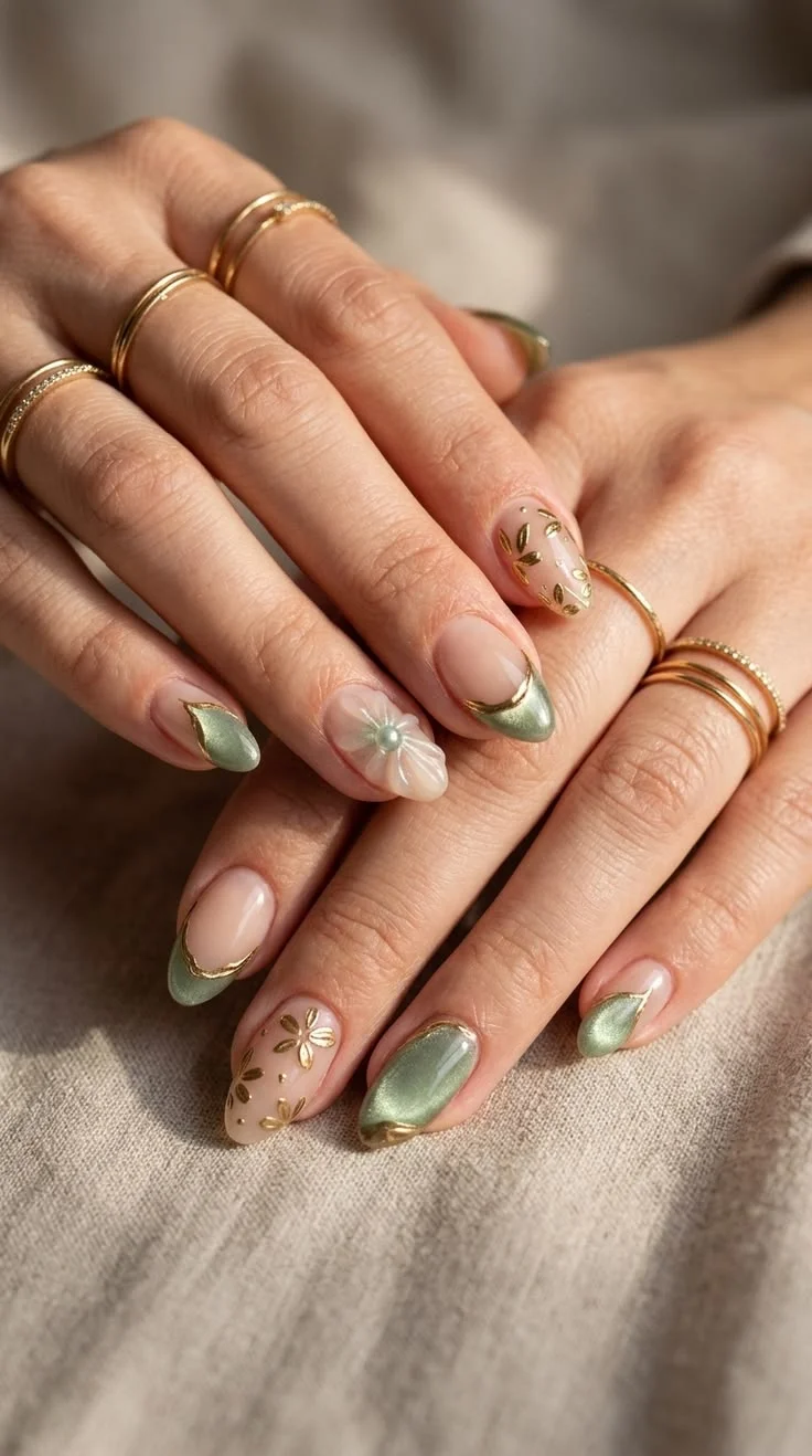 mẫu nail ngắn xinh