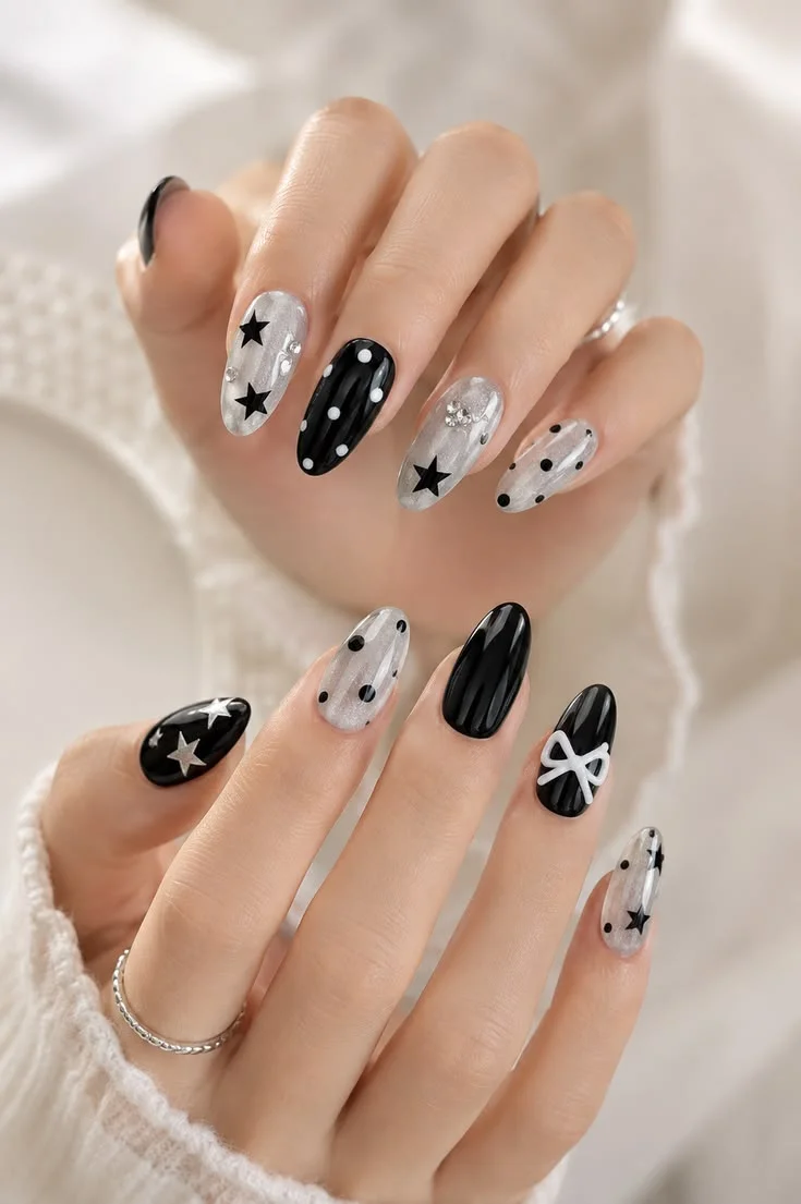 các mẫu vẽ móng tay cute
