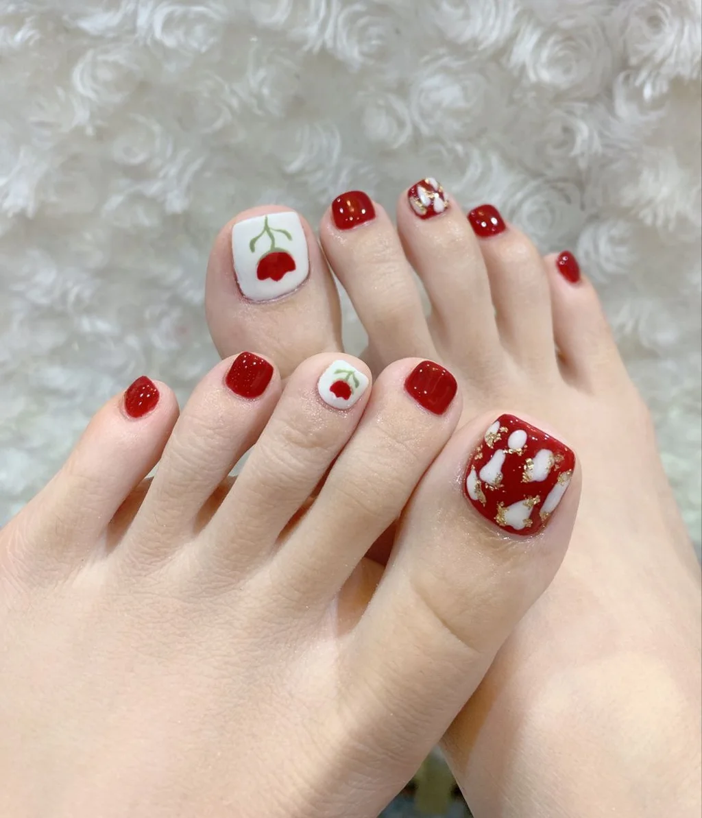 mẫu móng chân xinh