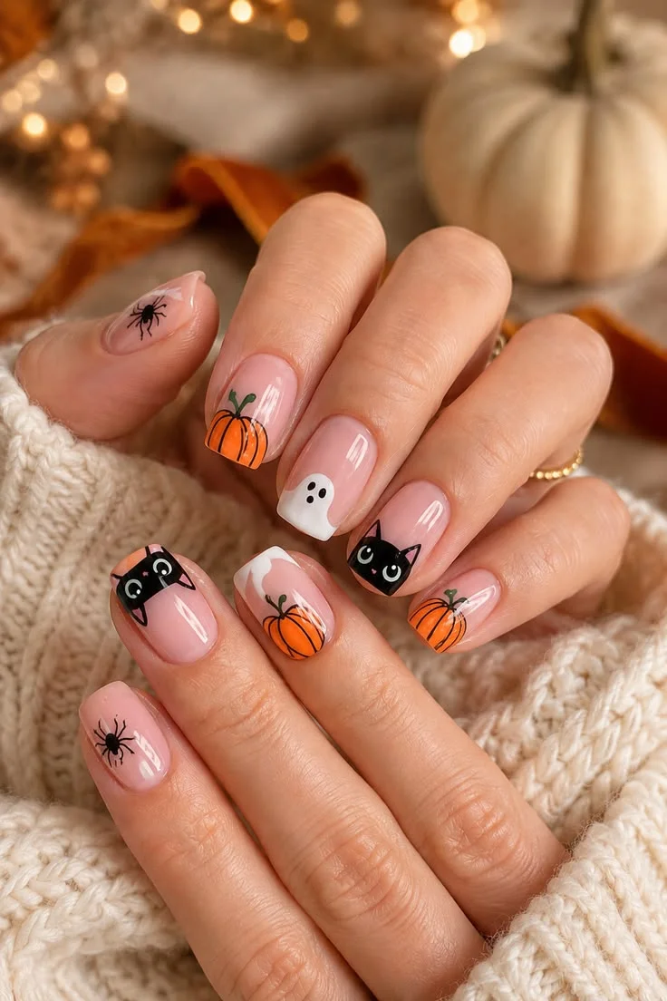 các mẫu vẽ móng tay cute