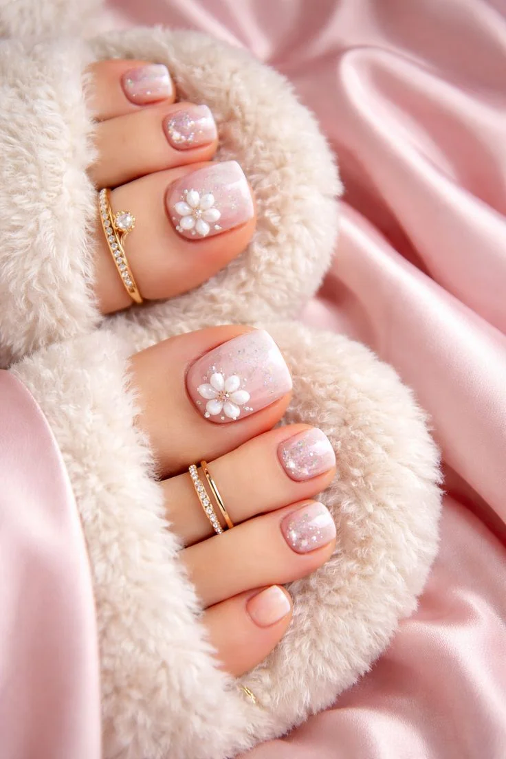 mẫu nail chân xinh
